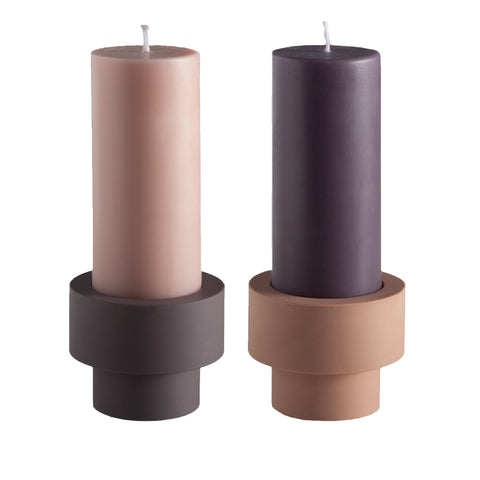 Latte + Donkey | Flipp Sml | Silicone Unbreakable Candle Holder Set - porter green | style + sustainability