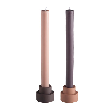 Latte + Donkey | Flipp Sml | Silicone Unbreakable Candle Holder Set - porter green | style + sustainability