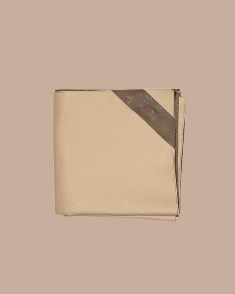 latte + donkey | privv | vegan leather waterproof picnic rug - porter green | style + sustainability