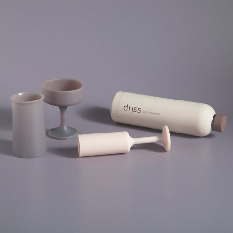 latte + donkey | seff | silicone unbreakable champagne flute - porter green | style + sustainability