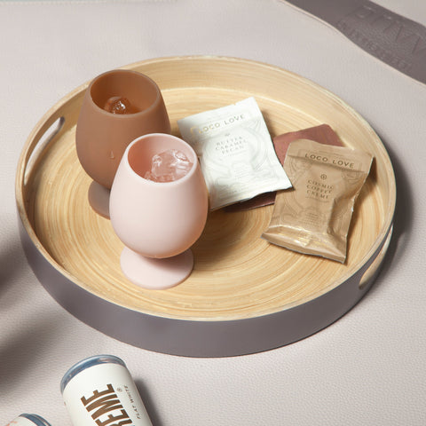 latte + donkey | stemm | silicone unbreakable wine glasses - porter green | style + sustainability