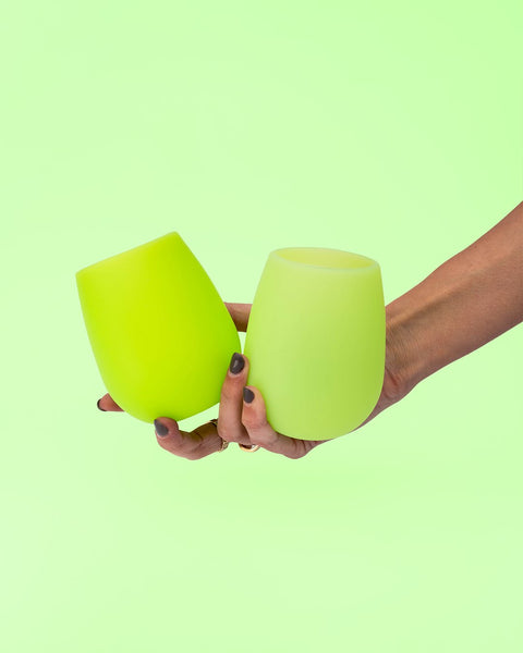 lime | fegg | silicone unbreakable glasses - porter green | style + sustainability