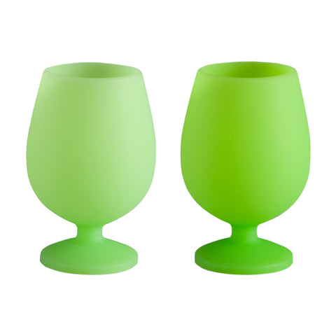 lime | stemm | silicone unbreakable wine glasses - porter green | style + sustainability
