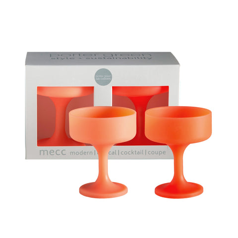 melone | mecc | silicone unbreakable cocktail glasses - porter green | style + sustainability