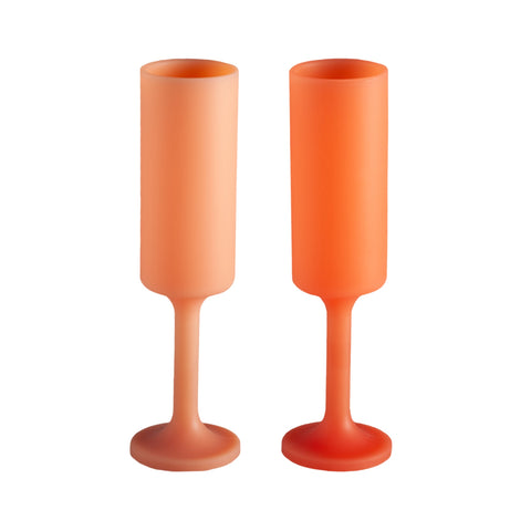 melone | seff | silicone unbreakable champagne flute - porter green | style + sustainability
