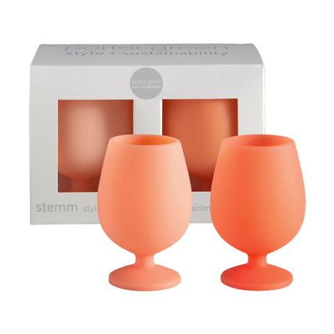 melone | stemm | silicone unbreakable wine glasses - porter green | style + sustainability