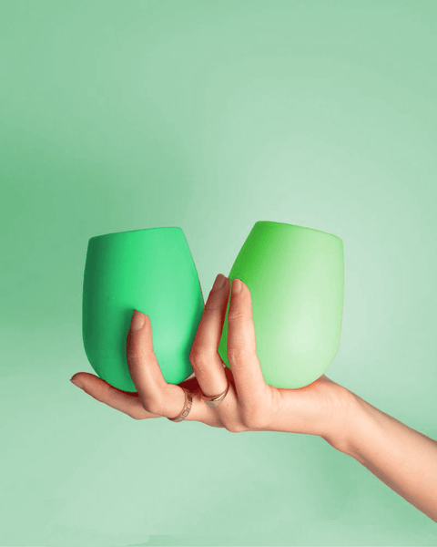 menthe | fegg | silicone unbreakable glasses - porter green | style + sustainability