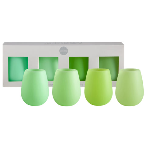 menthe | fegg | silicone unbreakable glasses - porter green | style + sustainability