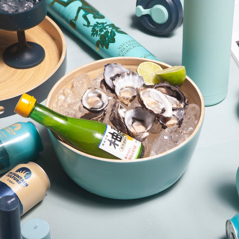 mist + ink | bebb | biodegradable bamboo bowls - porter green | style + sustainability