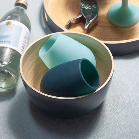mist + ink | bebb | biodegradable bamboo bowls - porter green | style + sustainability