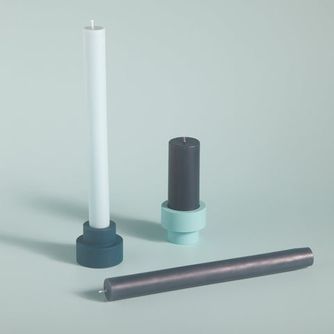 mist + ink | escc dinner candle | soy - blend unscented candles - porter green | style + sustainability