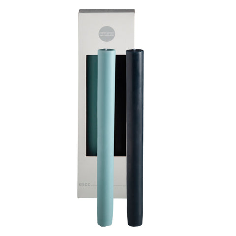 mist + ink | escc dinner candle | soy - blend unscented candles - porter green | style + sustainability