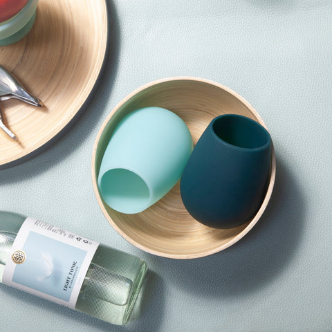 mist + ink | fegg | silicone unbreakable glasses - porter green | style + sustainability