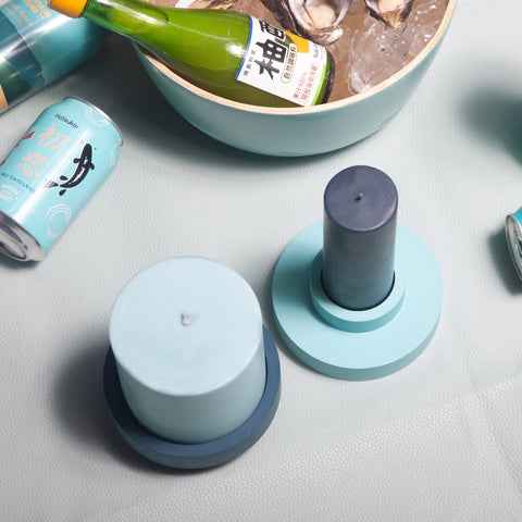 Mist + Ink | Flipp Lrg | Silicone Unbreakable Candle Holder Set - porter green | style + sustainability