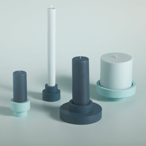 Mist + Ink | Flipp Sml | Silicone Unbreakable Candle Holder Set - porter green | style + sustainability
