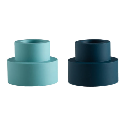 Mist + Ink | Flipp Sml | Silicone Unbreakable Candle Holder Set - porter green | style + sustainability
