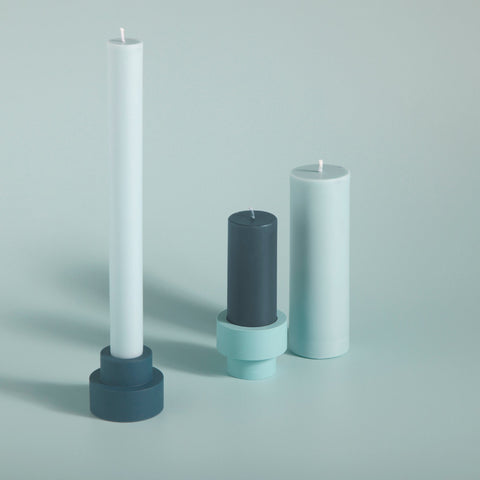 Mist + Ink | Flipp Sml | Silicone Unbreakable Candle Holder Set - porter green | style + sustainability
