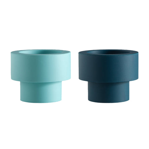 Mist + Ink | Flipp Sml | Silicone Unbreakable Candle Holder Set - porter green | style + sustainability