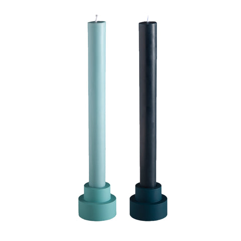 Mist + Ink | Flipp Sml | Silicone Unbreakable Candle Holder Set - porter green | style + sustainability