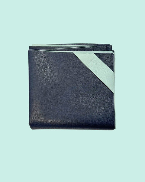 mist + ink | privv | vegan leather waterproof picnic rug - porter green | style + sustainability
