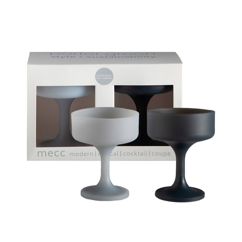 smoke + storm | mecc | unbreakable silicone cocktail coupes | porter green, coupe cocktail glass, coupe glass, coloured cocktail glasses, unbreakable cocktail glasses, cocktail glasses australia