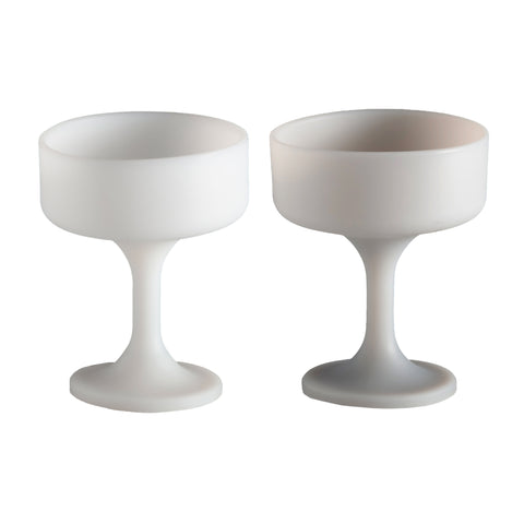 blanc + dove | mecc | unbreakable silicone cocktail coupes | porter green, coupe cocktail glass, coupe glass, coloured cocktail glasses, unbreakable cocktail glasses, cocktail glasses australia