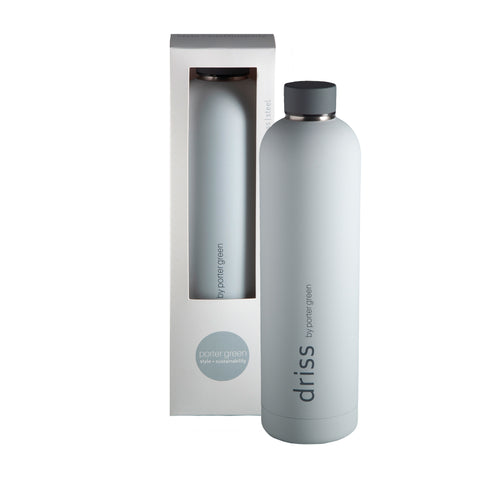 smoke + storm | driss | insulated stainless steel bottle | porter green, 1l water bottle, insulated stainless steel water bottle, thermos water bottle, 1l drink bottle, insulated wine bottle