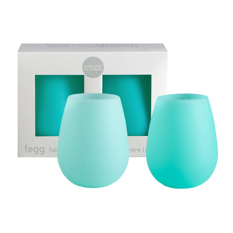 pavone | fegg | silicone unbreakable glasses - porter green | style + sustainability
