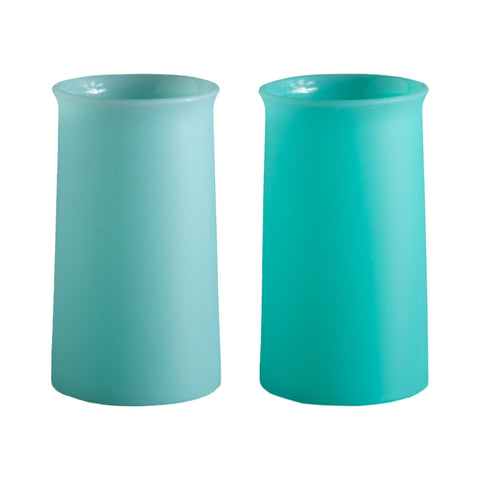 pavone | stegg | silicone unbreakable highball glasses - porter green | style + sustainability
