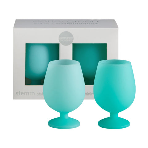 pavone | stemm | silicone unbreakable wine glasses - porter green | style + sustainability