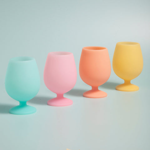 pavone | stemm | silicone unbreakable wine glasses - porter green | style + sustainability