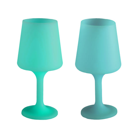 pavone | swepp | silicone unbreakable wine glasses - porter green | style + sustainability