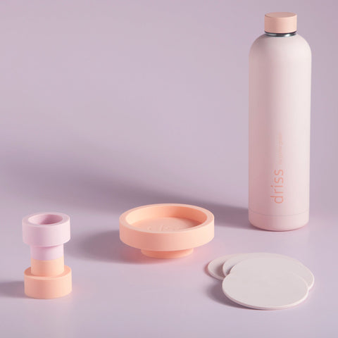 peach + petal | ciss | unbreakable silicone coasters - porter green | style + sustainability