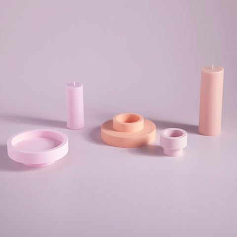 Peach + Petal | Flipp Lrg | Silicone Unbreakable Candle Holder Set - porter green | style + sustainability