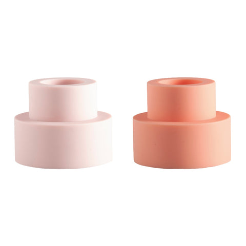 Peach + Petal | Flipp Sml | Silicone Unbreakable Candle Holder Set - porter green | style + sustainability