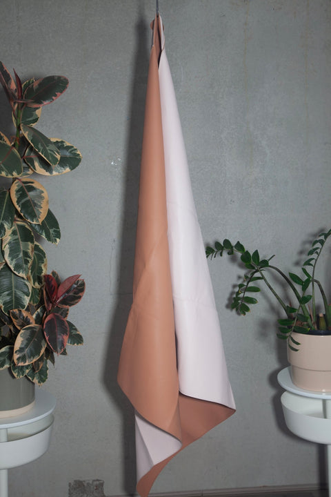 peach + petal | privv | vegan leather waterproof picnic rug - porter green | style + sustainability
