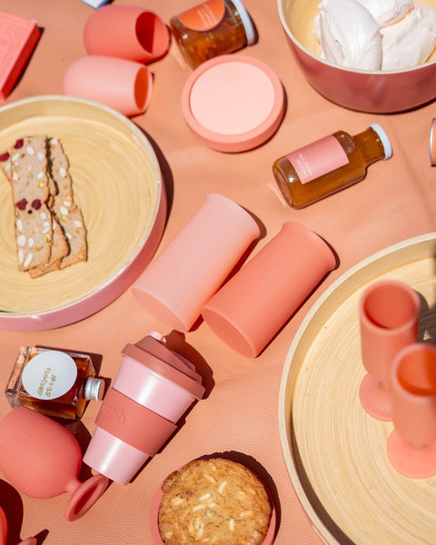 peach + petal | privv | vegan leather waterproof picnic rug - porter green | style + sustainability
