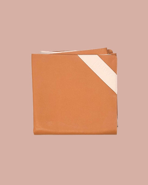 peach + petal | privv | vegan leather waterproof picnic rug - porter green | style + sustainability