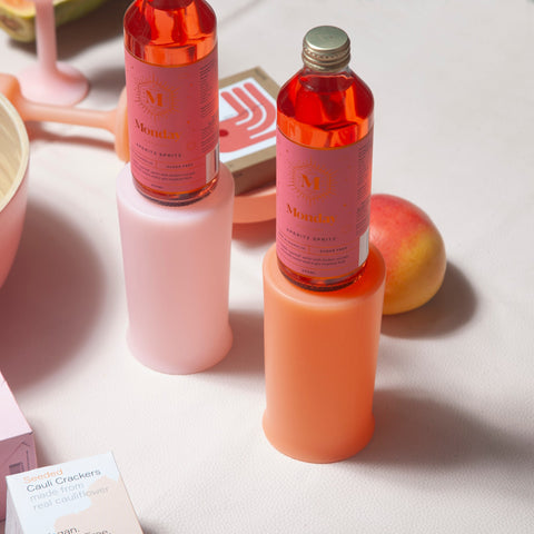 peach + petal | stegg | silicone unbreakable highball glasses - porter green | style + sustainability