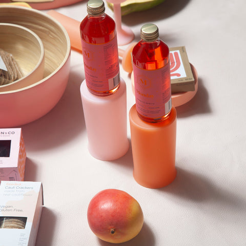 peach + petal | stegg | silicone unbreakable highball glasses - porter green | style + sustainability