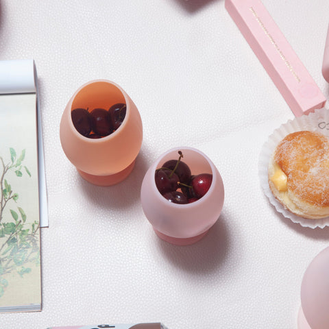 peach + petal | stemm | silicone unbreakable wine glasses - porter green | style + sustainability