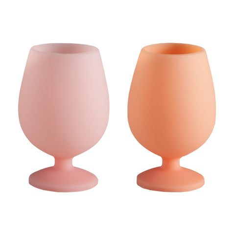 peach + petal | stemm | silicone unbreakable wine glasses - porter green | style + sustainability