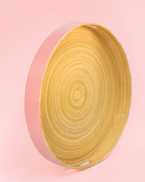 peach | sebss | biodegradable bamboo tray - porter green | style + sustainability
