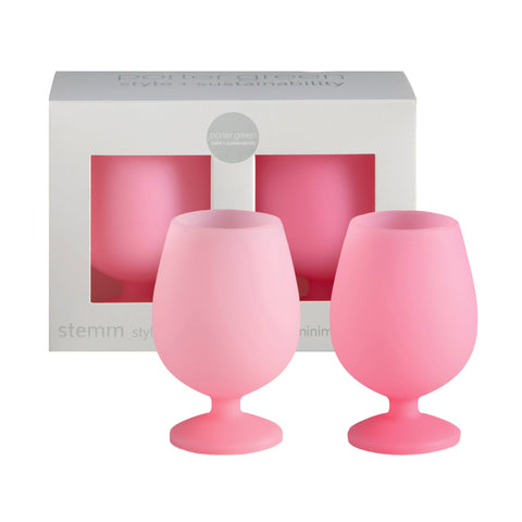 petalo | stemm | silicone unbreakable wine glasses - porter green | style + sustainability