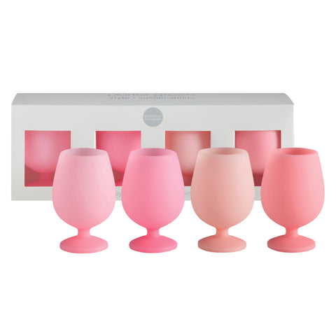 rose | stemm | silicone unbreakable wine glasses - porter green | style + sustainability