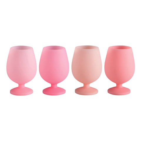 rose | stemm | silicone unbreakable wine glasses - porter green | style + sustainability