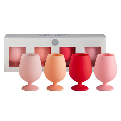 rouge | stemm | silicone unbreakable wine glasses - porter green | style + sustainability