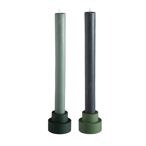 sage + olive | escc dinner candle | soy - blend unscented candles - porter green | style + sustainability