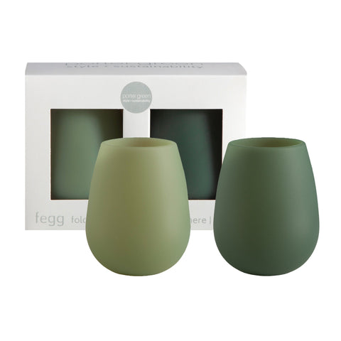 sage + olive | fegg | silicone unbreakable glasses - porter green | style + sustainability