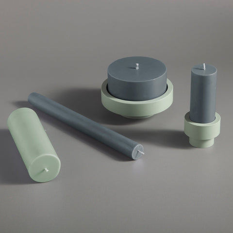 Sage + Olive | Flipp Lrg | Silicone Unbreakable Candle Holder Set - porter green | style + sustainability